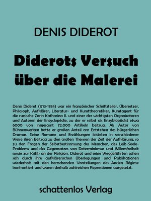 cover image of Diderots Versuch über die Malerei
